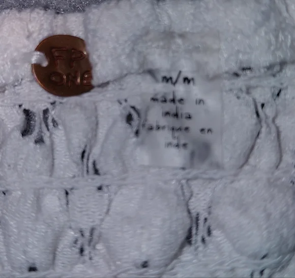 Free People One Adella Women's White Lace Bralette Medium - Picture 8 of 8